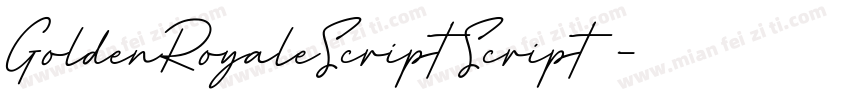 GoldenRoyaleScript Script◆字体转换